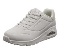 Skechers Women's Uno - Shimmer Away Sneaker, White, 6 UK