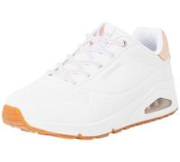 Skechers Women's UNO Shimmer Away Sneaker, White, 5 UK
