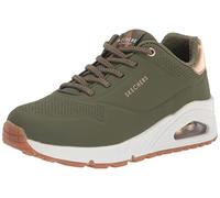 Skechers Women's Uno Shimmer Away Sneakers, Green, 4 UK