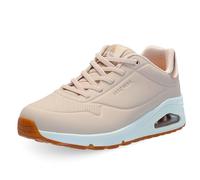 Skechers Women's Uno Shimmer Away Trainer, Natural, 5.5 UK
