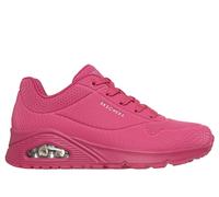 Skechers Women's UNO - Shiny Scale Sneaker in Magenta, Size 6 | Synthetic/Textile