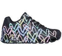 Skechers Women's UNO Spread The Love Sneaker, Black, 4 UK