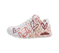 Skechers Women's UNO Spread The Love Sneaker, White Wcrl, 4.5 UK