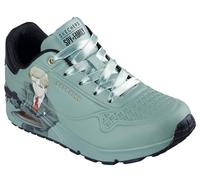 Skechers Women's Uno-Spy Family Air Sneaker, Green/Black, 5.5 UK