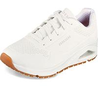 Skechers Women's Uno Sr Trainers, White, 4 UK