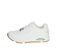 Skechers Women's Uno Sr Trainers, White Synthetic, 8 UK