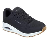 Skechers Womens Uno - Stand on Air 73690W-Blk Black Lace Up Shoes UK 3/EU 36 /US 6
