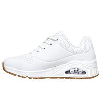 Skechers Women's Uno Stand On Air O Trainers, White Durabuck/ Mesh, 7 UK