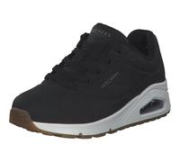 Skechers 73690/BLK UNO Womens Lace-Up Trainers Black - UK 5