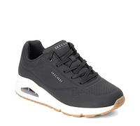 Skechers Womens Uno-Stand On Air Sneaker, Black White, 6.5 UK