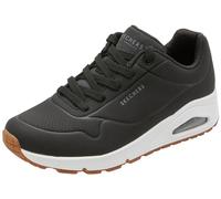 Skechers Women's Uno Stand on Air Sneaker, Black White, 4 UK Wide
