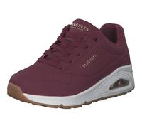 Skechers Women's Uno Stand on Air Sneaker, Burgundy Durabuck, 4 UK
