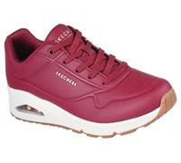 Skechers Women's Uno Stand on Air Sneaker, Burgundy Durabuck, 5 UK