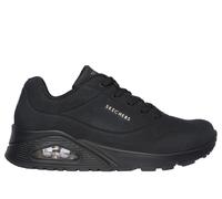 Skechers Womens Street Women's Uno - Stand on Air Sneaker, Black/Black, 5.5 Wide US