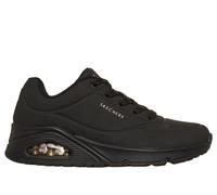 Skechers Women's Skecher Street Women's Uno - Stand on Air Sneaker, Black, 7 UK Wide