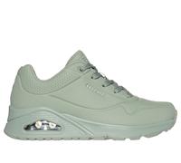 Skechers Women's UNO - Stand on Air Sneaker in Sage, Size 3 | Textile/Synthetic