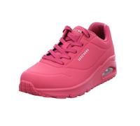 Skechers Women's Uno Stand on Air Sneaker, Magenta Durabuck Mesh, 2.5 UK