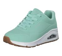 Skechers Women's Uno Stand on Air Sneaker, Mint Durabuck Mesh, 4 UK