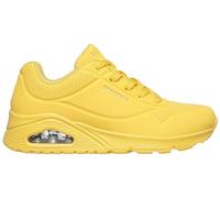 Skechers Women's Uno Stand On Air Sneaker, Mustard Durabuck/Mesh, 4 UK