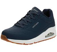 Skechers Women's Uno Stand on Air Sneaker, Navy Durabuck Mesh, 4 UK