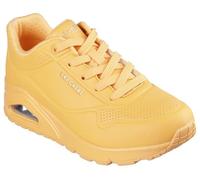 Skechers Womens Uno-Stand On Air Sneaker, Orange, 5 UK