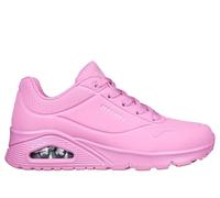 Skechers Women's Uno Stand on Air Sneaker, Pink Durabuck Mesh, 6 UK