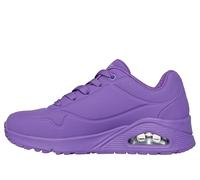 Skechers Women's Uno Stand On Air Sneaker, Purple Durabuck/Mesh, 7 UK