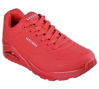 Skechers Women's Uno-Stand on Air Sneaker, Red, 4 UK