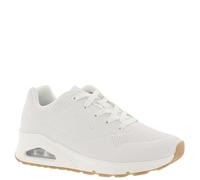 Skechers Women's Uno Stand on Air Sneaker, White, 5 UK Wide