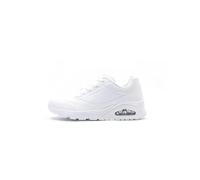 Skechers Womens Uno Stand On Air Sneaker, White Durabuck Mesh, 5 UK