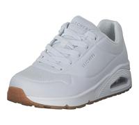 Skechers Women's Uno Stand on Air Sneaker, White Synthetic Trim, 6 UK