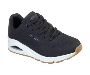 Skechers Womens Uno - Stand on Air Trainer - Black - Size UK 5