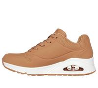 Skechers Womens Uno Stand On Air Trainer, Brown, 9 Uk