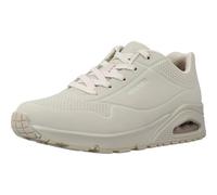 Skechers Women's UNO Stand on Air Trainer, Off-White, 4 UK