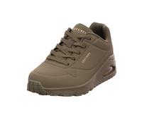 Skechers Women's Uno Stand On Air Trainers, Olive Durabuck/ Mesh, 7 UK