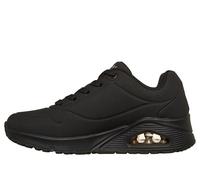 Skechers Women's Uno Stand On Air Trainers, Black Durabuck Mesh, 2 UK Wide