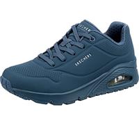 Skechers Women's Uno Stand On Air Trainers, Blue Durabuck/ Mesh, 4 UK