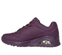 Skechers Women's Uno Stand On Air Trainers, Burgundy Duraleather/Mesh, 4 UK
