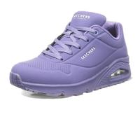 Skechers Women's Uno Stand On Air Trainers, Lilac Durabuck/ Mesh, 5 UK