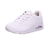 Skechers Women's Uno Stand On Air Trainers, Off White Durabuck/Mesh, 5.5 UK
