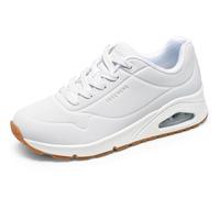 Skechers Women's Uno Stand On Air Trainers, White, 2.5 UK Wide