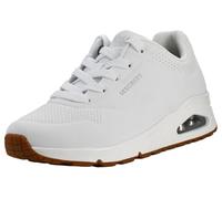 Skechers Women's Uno Stand On Air Trainers, White, 8 UK