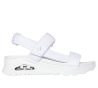 Skechers Women's Uno - Summer Stand2 Sandals in White, Size 4 | Textile, Vegan
