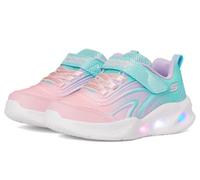 Skechers S-Lights: Sola Glow - Colour Breeze Sneaker in Aqua, Size 7 | Textile/Synthetic