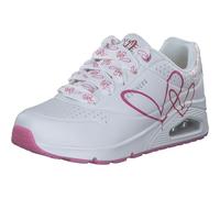 Skechers X Jgoldcrown Uno Twin Hearts Trainer, White, Size 4, Women White