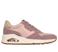 Skechers Women's UNO - Vintage Air Sneaker in Rose, Size 3 | Leather/Textile/Synthetic