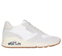 Skechers Women's UNO - Vintage Dayz Sneaker in White, Size 3 | Leather/Textile