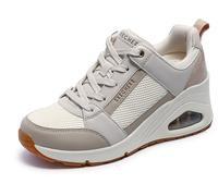 Skechers Women's Uno Wedge-Everything Nice Sneaker, Off-White, 8