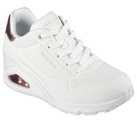 Skechers Womens Uno Wedge - Hi Steps, White, 2 UK