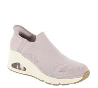 Skechers Women's Uno Wedge-Kickin' Knit Hands Free Slip-ins Sneaker, Blush, 8